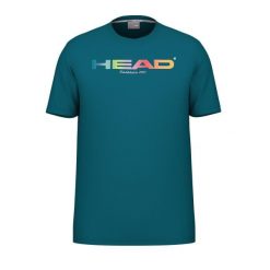 Koszulka Head Rainbow. Niebieskie t-shirty sportowe Head, bez wzorów, bez ramiączek, tenisowe. W wyprzedaży za 153.00 zł.