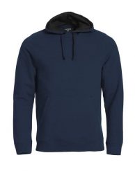 Clique Classic Hoody - bluza z kapturem z mieszanki bawełny. Niebieskie bluzy z kapturem CLIQUE, m, bez wzorów, z bawełny, z kapturem. Za 309.10 zł.