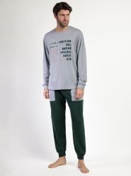 Lois Piżama "Den1962" w kolorze szaro-ciemnozielonym rozmiar: S. Szare piżamy Lois, s, bez wzorów, bez ramiączek. Za 165.99 zł.