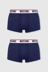 MOSCHINO Granatowe bokserki męskie 3PACK, Rozmiar XL. Niebieskie bokserki MOSCHINO, m, bez wzorów, z bawełny. Za 199.00 zł.