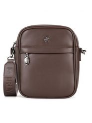 Beverly Hills Polo Club Saszetka CWBEO-BHPC-L-018-07. Brązowy ciemny. Brązowe saszetki i nerki Beverly Hills Polo Club, bez wzorów, ze skóry. Za 149.99 zł.