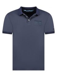Geographical Norway Koszulka polo "Slub" w kolorze granatowym rozmiar: S. Niebieskie koszulki polo sportowe Geographical Norway, s, bez wzorów, z bawełny, bez kołnierzyka, bez ramiączek. Za 70.57 zł.
