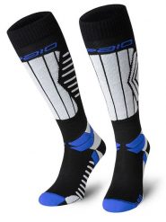 Spaio Podkolanówki narciarskie "Play" w kolorze czarno-biało-niebieskim rozmiar: 41-43. Białe skarpety Spaio, bez wzorów. Za 78.99 zł.