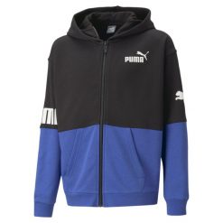 Puma Bluza Power Fz Tr 67322992. Niebieskie bluzy z kapturem Puma, bez wzorów, z kapturem. Za 236.95 zł.