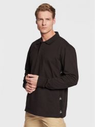Calvin Klein Jeans Polo J30J322450 Czarny Relaxed Fit. Czarne koszulki polo sportowe Calvin Klein Jeans, m, bez wzorów, z bawełny, bez kołnierzyka, bez ramiączek. Za 399.99 zł.