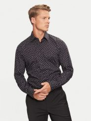Boss Koszula H-Joe 50527626 Czarny Slim Fit. Czarne koszule Boss, m, bez wzorów, z bawełny, bez kołnierzyka, bez ramiączek. Za 319.99 zł.