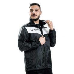 Męska Kurtka Scudo. Niebieskie kurtki Givova, l, bez wzorów, z materiału, bez kaptura. Za 139.99 zł.