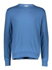 Calvin Klein Bluza w kolorze niebieskim rozmiar: XL. Niebieskie bluzy CALVIN KLEIN, xl, bez wzorów, z bawełny, bez kaptura. Za 212.95 zł.