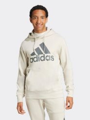 Adidas Bluza w kolorze kremowym rozmiar: XL. Brązowe bluzy Adidas, xl, bez wzorów, z bawełny, z kapturem. Za 154.79 zł.