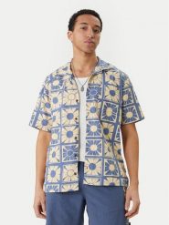 Quiksilver Koszula Schank EQYWT04632 Niebieski Regular Fit. Niebieskie koszule Quiksilver, m, bez wzorów, z bawełny, bez kołnierzyka, bez ramiączek. Za 299.99 zł.