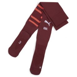 Męskie skarpety RB Leipzig 24/25 z grafiką PUMA Dark Jasper Active Red. Czerwone skarpety Puma, bez wzorów, z materiału. Za 96.15 zł.