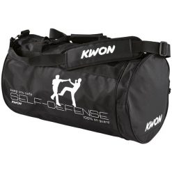 Torba sportowa z wzorem do samoobrony Kwon. Czarne torby na ramię KWON, bez wzorów, z nylonu, na ramię, małe, bez dodatków. Za 127.00 zł.