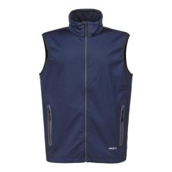 Kurtka softshell bez rękawów Musto Ess. Niebieskie kurtki Musto, bez wzorów, z softshellu, bez kaptura. Za 553.00 zł.