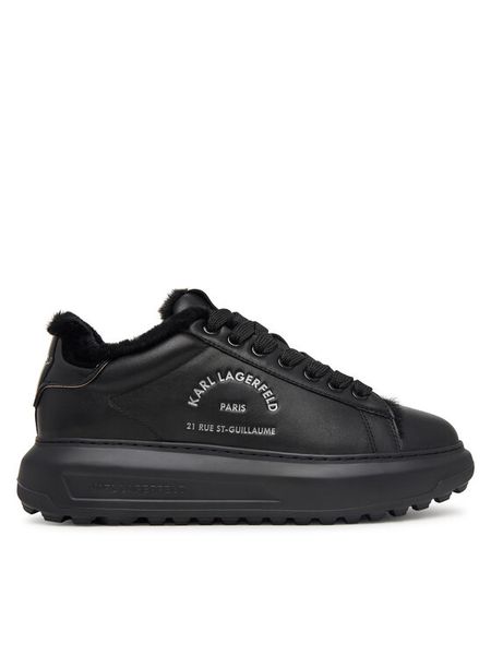 KARL LAGERFELD Sneakersy Kapri Lug KL57538L Czarny. Czarne buty sportowe casual KARL LAGERFELD, bez wzorów, z nubiku, bez zapięcia. Za 989.99 zł.