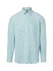 Nils Sundström Męska koszula casual Mężczyźni Regular Fit Bawełna zielony, S. Zielone koszule Nils Sundström, m, bez wzorów, z bawełny, bez kołnierzyka, bez ramiączek. Za 199.95 zł.