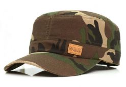 Czapka z Daszkiem - Zielone Moro - Patrolówka - Pako Jeans. Zielone czapki z daszkiem Pako Jeans, na lato, bez wzorów, z bawełny. Za 49.99 zł.