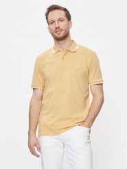Selected Homme Polo 16087840 Beżowy Regular Fit. Brązowe koszulki polo Selected Homme, m, bez wzorów, z bawełny, bez kołnierzyka, bez ramiączek. Za 89.99 zł.