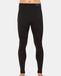 Legginsy termiczne Kilpi Niel. Czarne legginsy długie sportowe Kilpi, m, bez wzorów, z dzianiny, z podwyższonym stanem, narciarskie. Za 185.50 zł.
