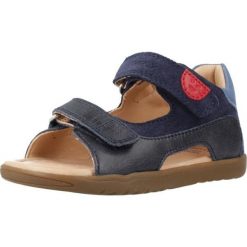 Sandały GEOX B S.MACCHIA B. A Niebieski. Niebieskie sandały Geox, ze skóry, bez zapięcia. Za 175.99 zł.