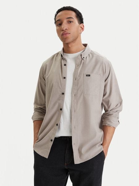 RVCA Koszula Thatll Do AVYWT00543 Beżowy Slim Fit. Brązowe koszule RVCA, m, bez wzorów, z bawełny, bez kołnierzyka, bez ramiączek. Za 299.99 zł.