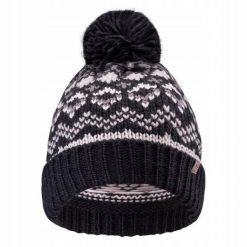 Czapka Unisex Dla Dorosłych Amir. Czarne czapki zimowe Hi-tec, bez wzorów. Za 60.99 zł.