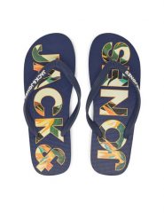 Jack&Jones Japonki Jfwlogo Palm Print Flip Flop Ln 12230642 Granatowy. Niebieskie japonki Jack&Jones, bez wzorów, z tworzywa sztucznego. Za 59.99 zł.
