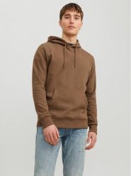 Jack&Jones Bluza 12182537 Brązowy Standard Fit. Brązowe bluzy Jack&Jones, m, bez wzorów, z syntetyku, bez kaptura. Za 99.99 zł.