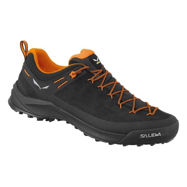 Buty Podejściowe Męskie Salewa Wildfire Leather. Brązowe buty trekkingowe Salewa, bez wzorów, ze skóry, bez zapięcia. Za 744.00 zł.