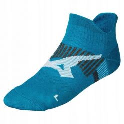 Skarpety do biegania dla dorosłych Mizuno DryLite Race Mid. Niebieskie skarpety Mizuno, bez wzorów. Za 44.99 zł.