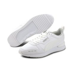 Buty do chodzenia męskie Puma R78 SL. Białe buty sportowe casual Puma, bez wzorów, bez zapięcia. W wyprzedaży za 199.00 zł.