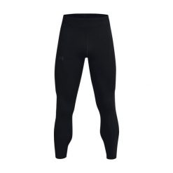 Legginsy Under Armour Qualifier Elite. Czarne legginsy długie sportowe Under Armour, bez wzorów, do biegania. Za 330.50 zł.