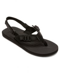 Sandały dla Mężczyzn CARVER A/T Czarny. Czarne sandały Quiksilver, z gumy, bez zapięcia. Za 132.99 zł.
