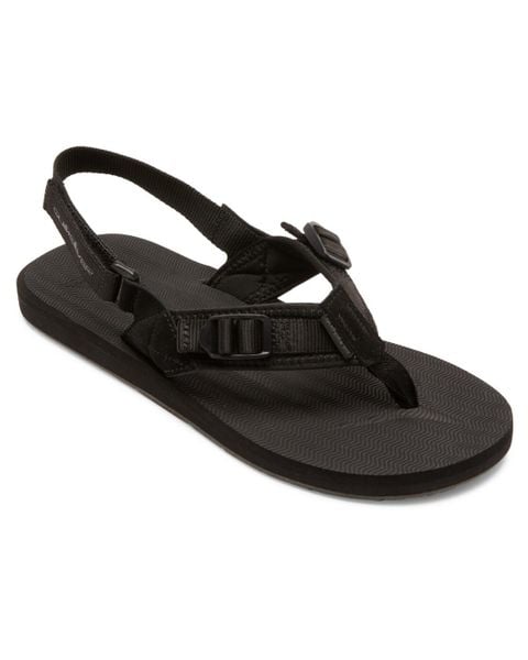 Sandały dla Mężczyzn CARVER A/T Czarny. Czarne sandały Quiksilver, z gumy, bez zapięcia. Za 132.99 zł.