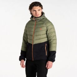 Kurtka turystyczna hybrydowa męska Mountain Series. Zielone kurtki Dare 2B, m, bez wzorów, bez kaptura. W wyprzedaży za 249.99 zł.