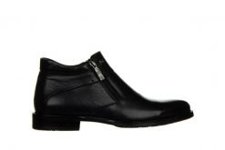 Trzewiki John Doubare PSH192-15-194R Black 104236, Czarny, Skóra naturalna - 44. Czarne botki sznurowane John Doubare, na zimę, bez wzorów, z gumy, bez obcasa, bez zapięcia. W wyprzedaży za 449.00 zł.