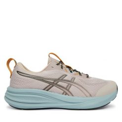 Buty do biegania Asics. Brązowe buty do biegania ASICS, bez wzorów, bez zapięcia, do biegania. Za 459.99 zł.