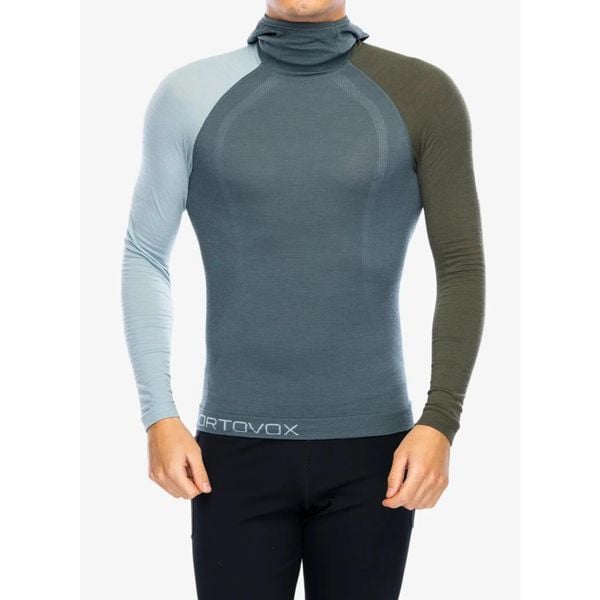 Bluza termoaktywna męska Ortovox 120 Comp Light Hoody. Zielone bielizna termoaktywna ORTOVOX, na zimę, m, bez wzorów, bez ramiączek, narciarskie. Za 461.99 zł.