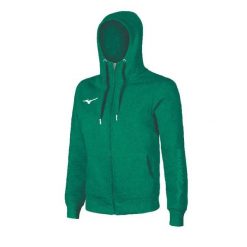 Bluza z kapturem Mizuno Team FZ. Zielone bluzy z kapturem Mizuno, m, bez wzorów, z materiału, z kapturem. Za 258.85 zł.
