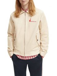 Scotch & Soda Kurtka przejściowa w kolorze beżowym rozmiar: M. Brązowe kurtki Scotch & Soda, m, bez wzorów, z bawełny, bez kaptura. Za 265.39 zł.