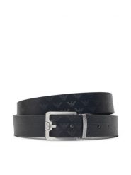 Emporio Armani Pasek Męski Y4S502 Y221E 88017 Czarny. Czarne paski Emporio Armani, bez wzorów, ze skóry. Za 509.99 zł.