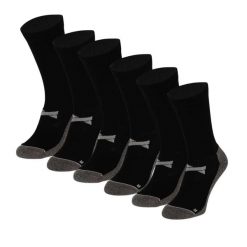 Skarpety Antypoślizgowe do Piłki Nożnej Pro - 6 par - Czarny. Czarne skarpety XTREME SOCKSWEAR, bez wzorów, z bawełny. Za 210.49 zł.