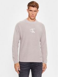 Calvin Klein Jeans Sweter J30J322460 Szary Loose Fit. Szare swetry rozpinane Calvin Klein Jeans, m, bez wzorów, z bawełny, bez kołnierzyka, bez ramiączek. Za 299.99 zł.