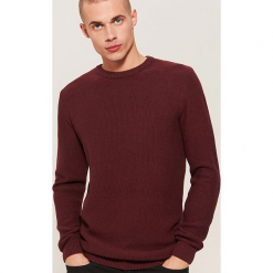 Sweter - Bordowy. Czerwone swetry nierozpinane marki House. Za 89.99 zł.