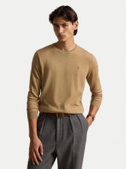 Polo Ralph Lauren Sweter 710954589005 Beżowy Regular Fit. Brązowe swetry rozpinane Polo Ralph Lauren, m, bez wzorów, z wełny, bez kołnierzyka, bez ramiączek. Za 919.99 zł.