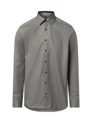 Finshley & Harding Męska koszula biznesowa Mężczyźni Slim Fit Bawełna zielony wzorzysty, 44. Zielone koszule Finshley & Harding, m, bez wzorów, z bawełny, bez kołnierzyka, bez ramiączek. Za 199.95 zł.