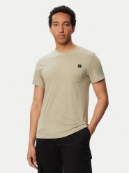 Beverly Hills Polo Club T-Shirt W126-BHMTS-1024-33X Khaki Regular Fit. Brązowe koszulki polo Beverly Hills Polo Club, l, bez wzorów, z bawełny, bez kołnierzyka, bez ramiączek. Za 89.99 zł.