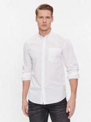 Pepe Jeans Koszula Prince PM308270 Biały Regular Fit. Białe koszule Pepe Jeans, l, bez wzorów, z bawełny, bez kołnierzyka, bez ramiączek. Za 229.99 zł.