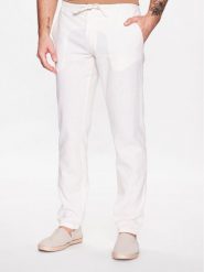 Lindbergh Spodnie materiałowe 30-008003 Biały Tapered Fit. Białe spodnie materiałowe Lindbergh, m, bez wzorów, z bawełny. Za 259.99 zł.