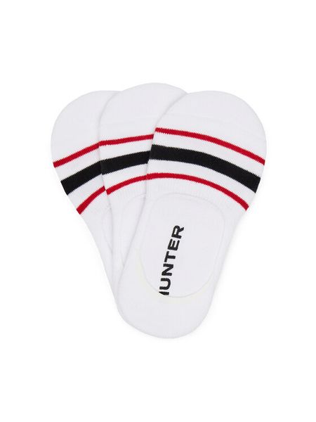 Hunter Stopki AS_HUNTER_03S_SS25 (3-PACK) Biały. Białe skarpety Hunter, bez wzorów, z bawełny. Za 34.99 zł.