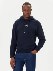 Calvin Klein Jeans Bluza LV04RD243G Granatowy Regular Fit. Niebieskie bluzy Calvin Klein Jeans, m, bez wzorów, z bawełny, bez kaptura. Za 389.99 zł.